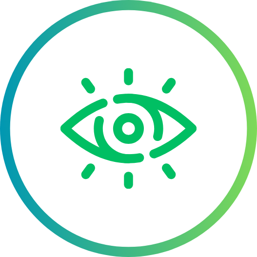 Icône d’œil représentant la vision nocturne invisible de la caméra de chasse 4G