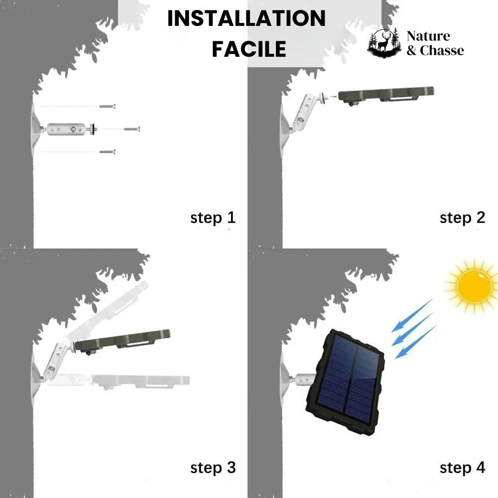 Kit panneau solaire pour les caméras de chasse