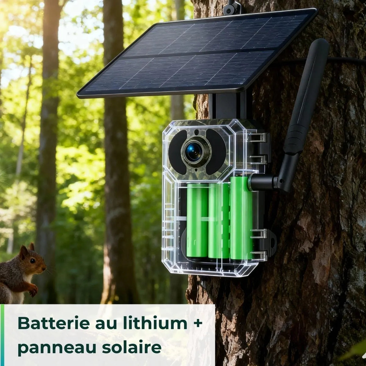 Caméra De Chasse 4G + Panneau solaire + Application Mobile