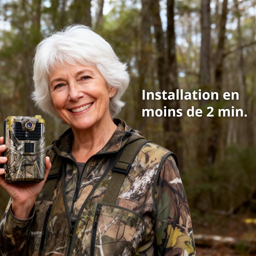 Caméra de Chasse Connectée 4K avec Alerte SMS/MMS - SecurChasse®