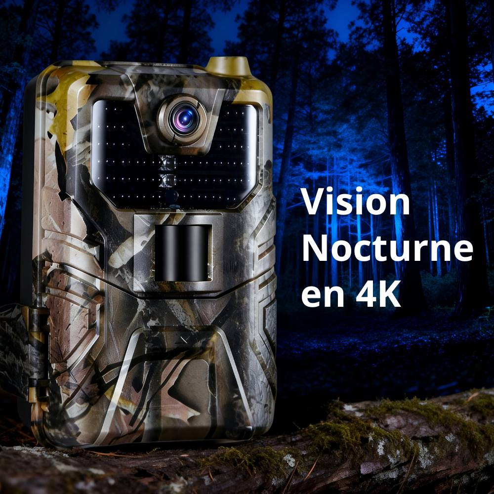 Caméra de Chasse Connectée 4K avec Alerte SMS/MMS - SecurChasse®