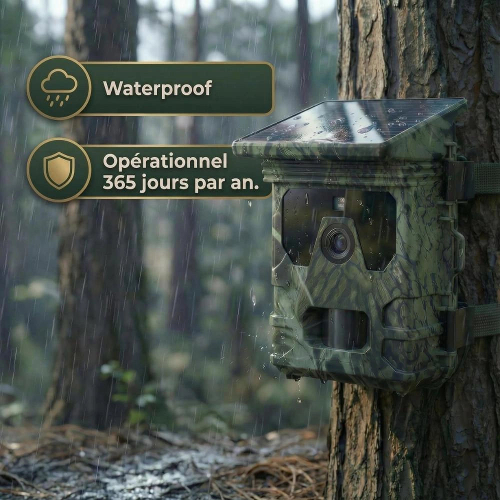 Caméra de chasse Solaire avec écran - SecurChasse®