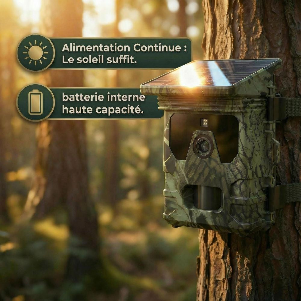 Caméra de chasse Solaire avec écran - SecurChasse®