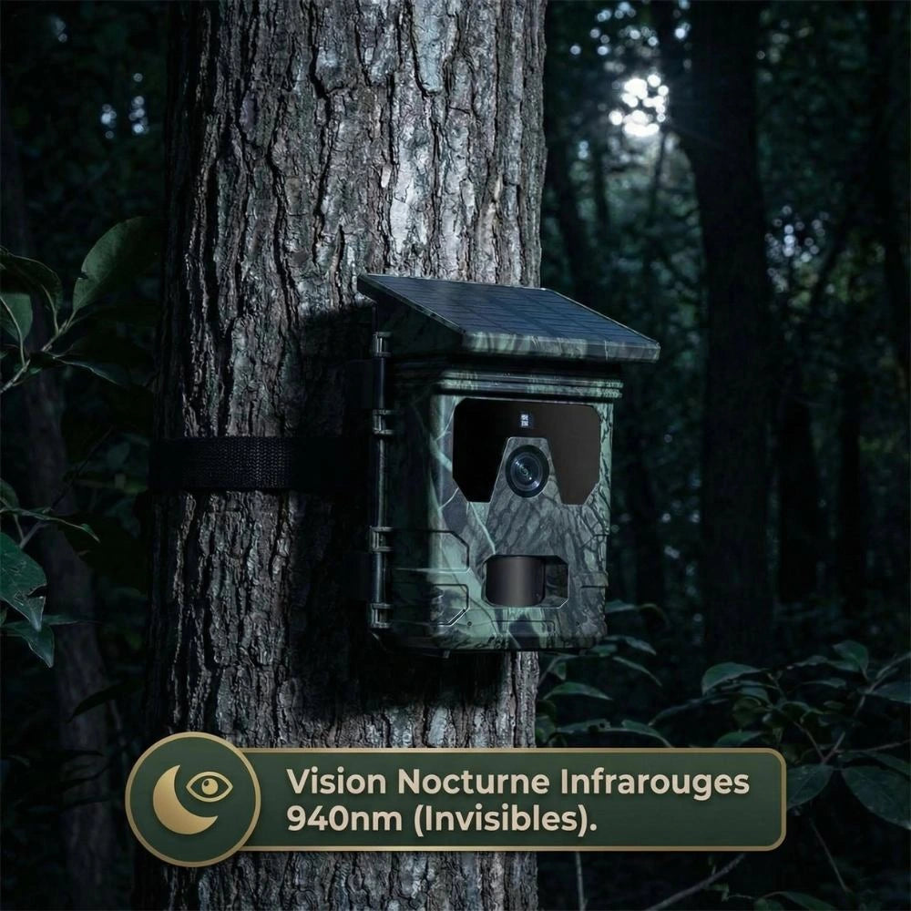 Caméra de chasse Solaire avec écran - SecurChasse®