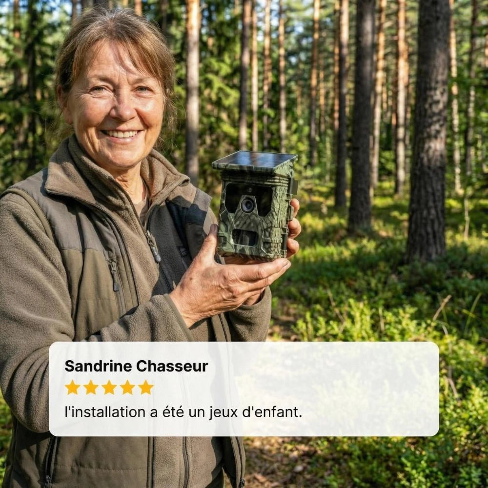 Caméra de chasse Solaire avec écran - SecurChasse®