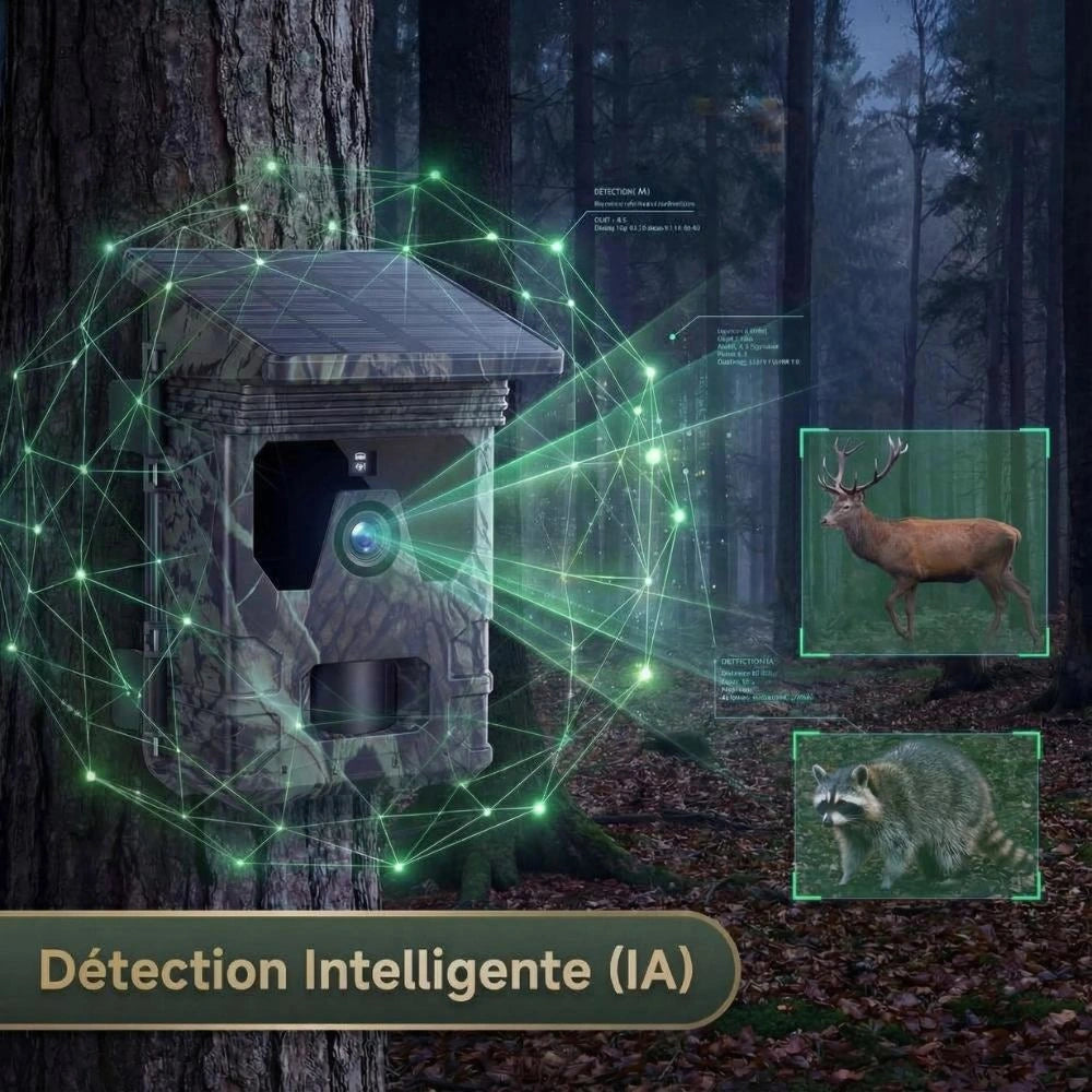 Caméra de chasse Solaire avec écran - SecurChasse®