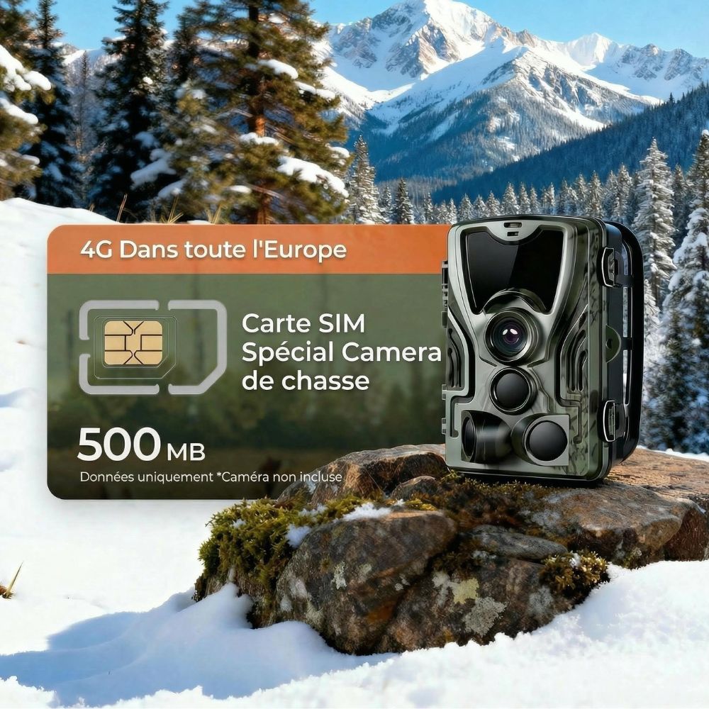 Carte SIM Universelle pour Caméra de Chasse 4G