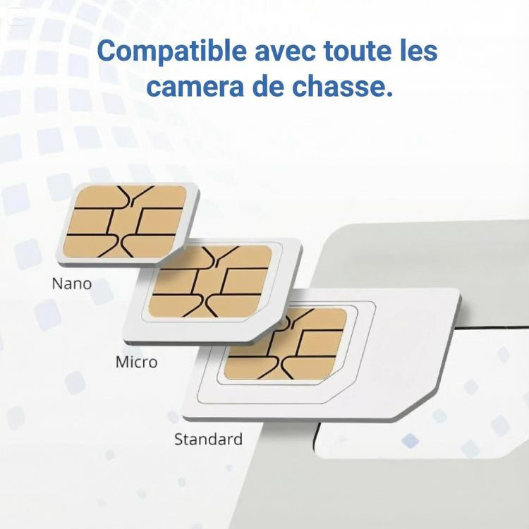 Carte SIM Universelle pour Caméra de Chasse 4G