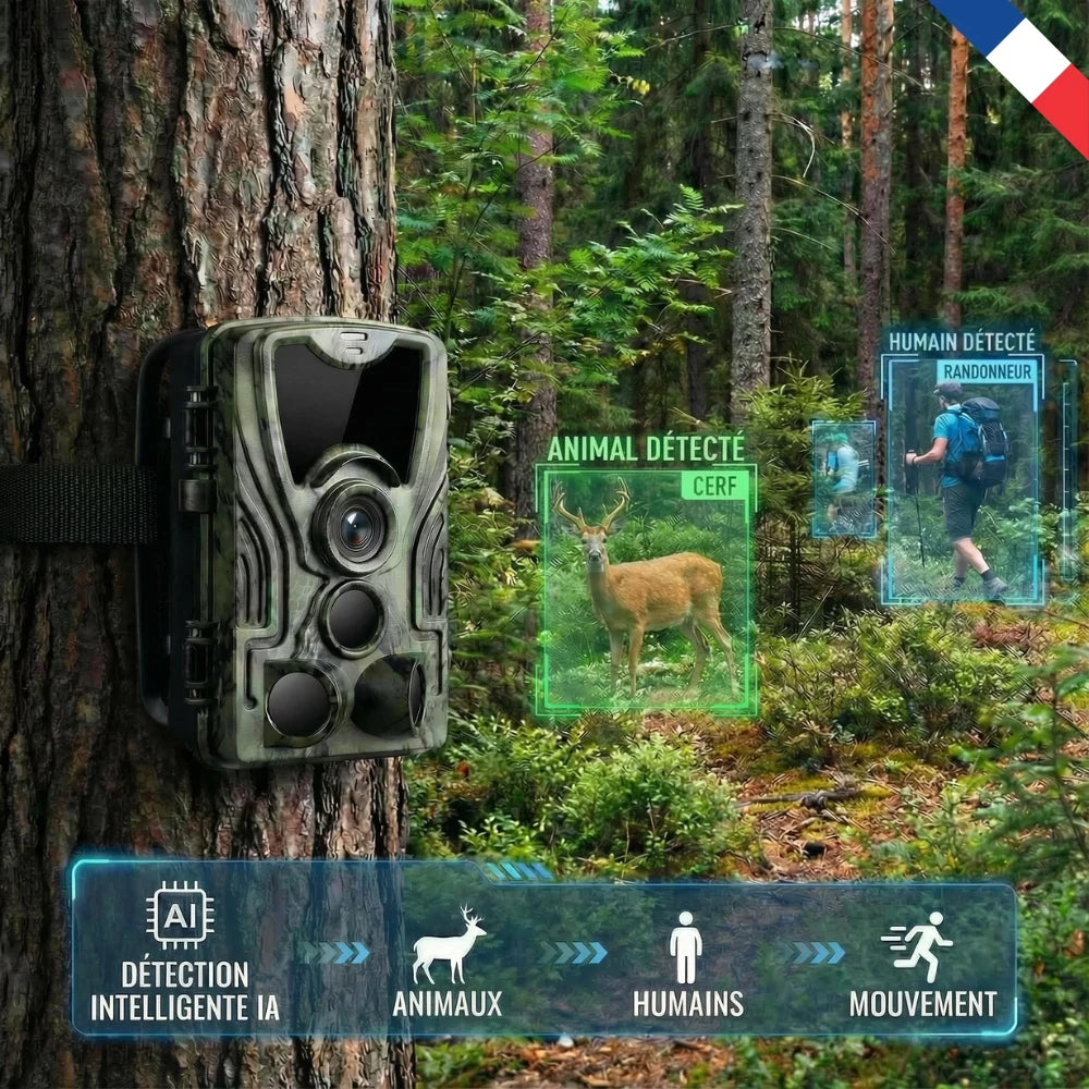 Caméra de chasse 4K avec écran