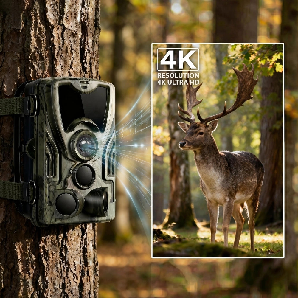 Caméra de chasse 4K avec écran