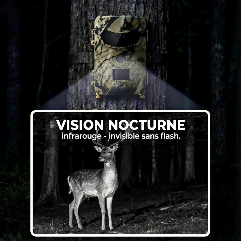 Caméra de chasse Vision Nocturne - Modèle Premium
