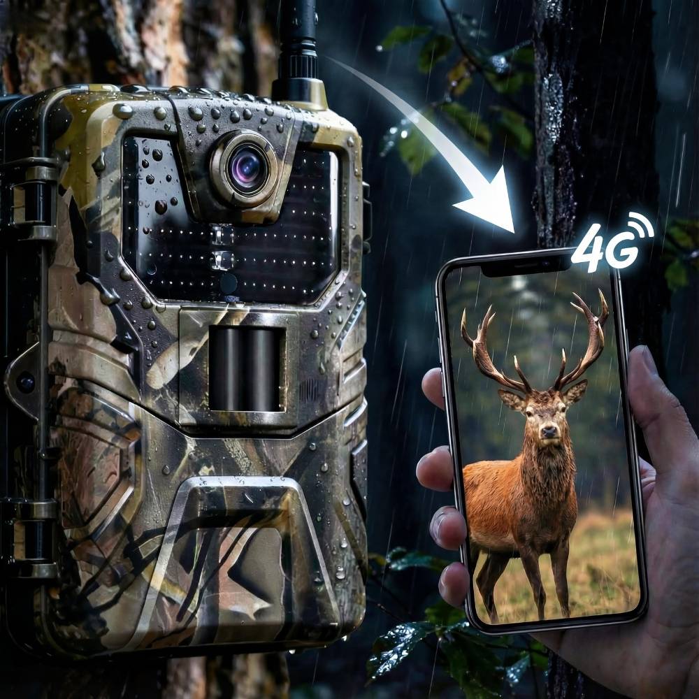 Caméra de Chasse Connectée 4K avec Alerte SMS/MMS - SecurChasse®