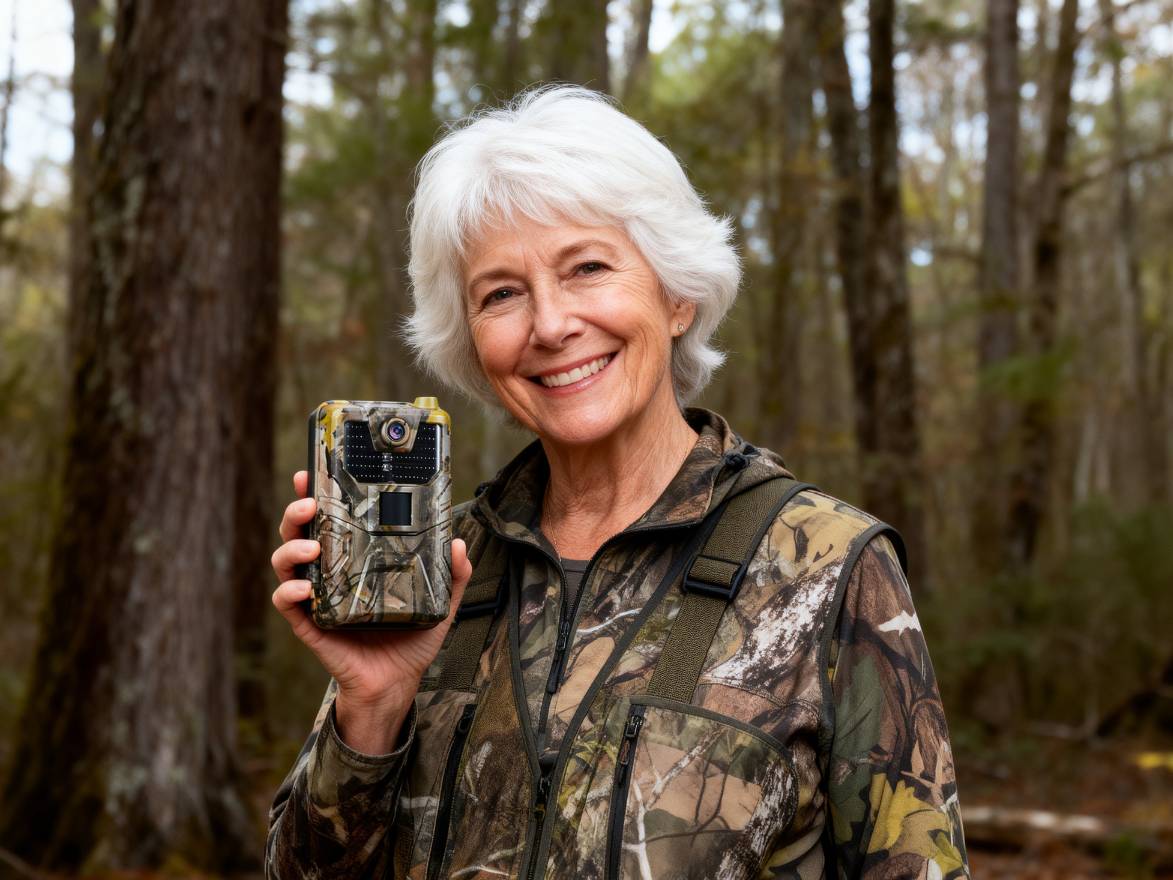Caméra de chasse 4G fixée à un arbre sous la pluie pour la surveillance extérieure par tous les temps