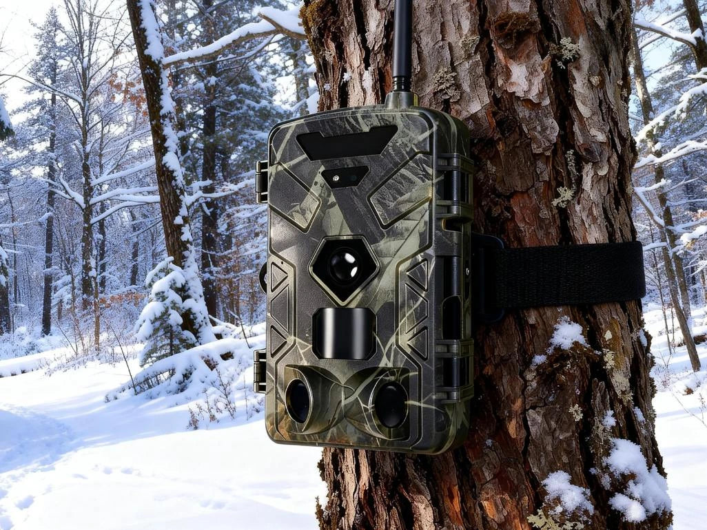 Caméra de chasse 4G avec panneau solaire et batteries lithium haute capacité pour une autonomie longue durée