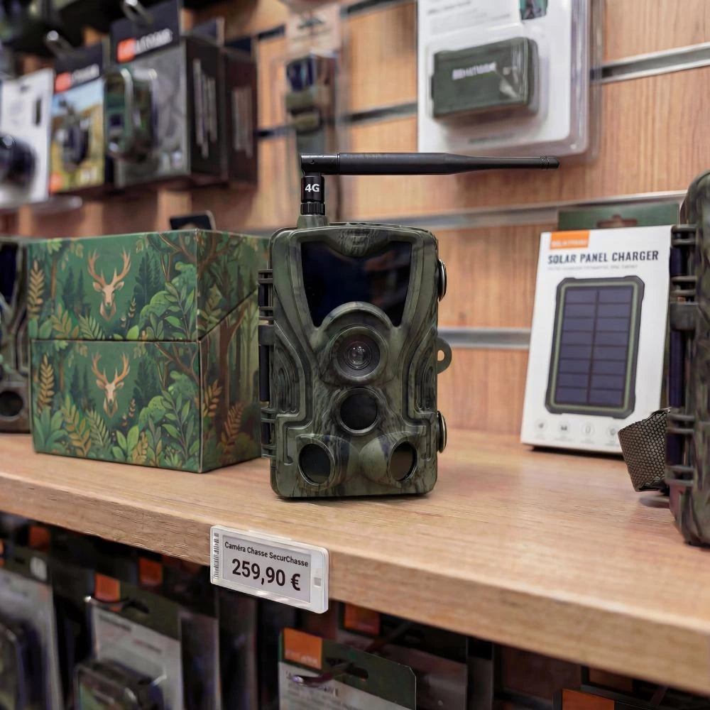Caméra de chasse 4G+ avec écran + Carte SD 64GB Offerte - SecurChasse®